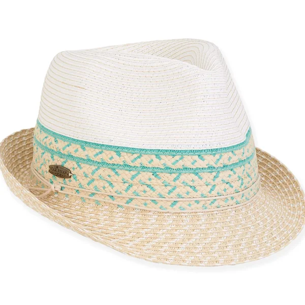 Le Diamant | Women's Paper Braid Fedora Hat | HCJ380