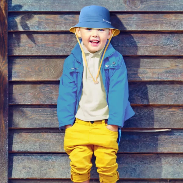 Liam | Infant Boy Poly Bucket Hat | HK422 | Reversible