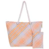 Light Orange, PP Straw Shoulder Tote | CE6660 B