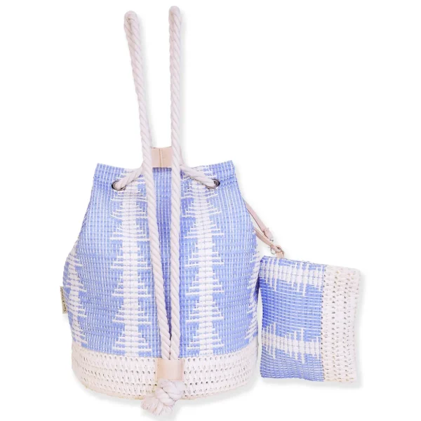 Light Purple, Paper Straw Backpack | CE6623 B