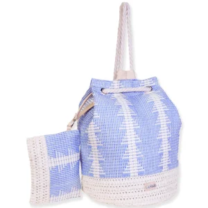 Light Purple, Paper Straw Backpack | CE6623 B
