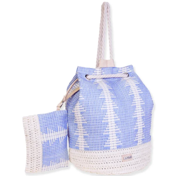 Light Purple, Paper Straw Backpack | CE6623 B