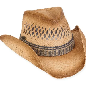 Lubine | Men's Raffia Western Hat | HTT1140