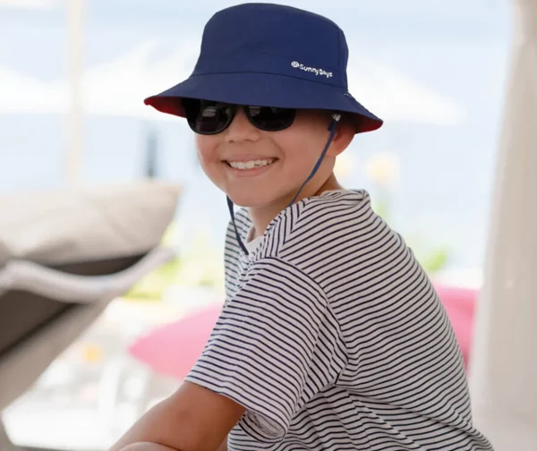Lucas | Young Boy Poly Bucket Hat | HK413 | Reversible
