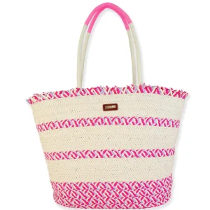 Luciana | Natural Straw Shoulder Tote | CE6574