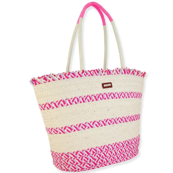 Luciana | Natural Straw Shoulder Tote | CE6574