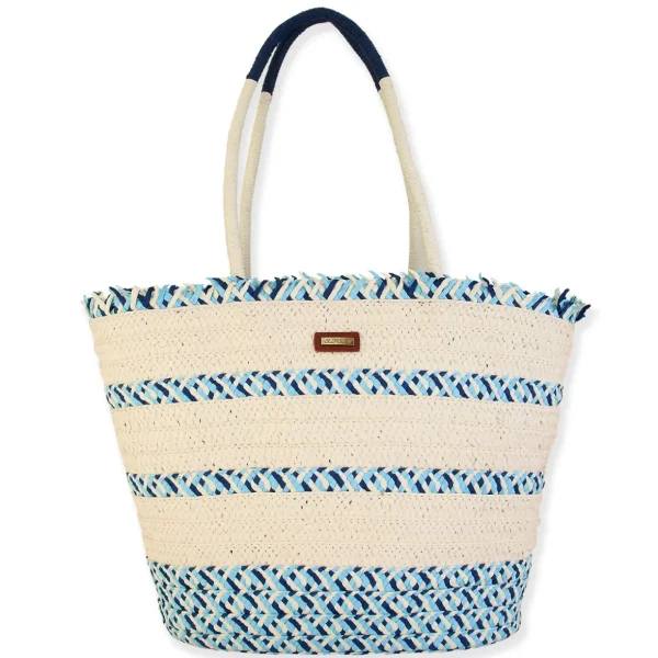 Luciana | Natural Straw Shoulder Tote | CE6574