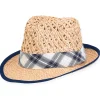Luke | Young Boy Matt Straw Fedora Hat | HK456