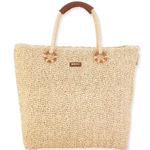 Madeleine | Natural Crochet Shoulder Tote | CE6547