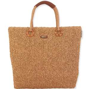 Madeleine | Natural Crochet Shoulder Tote | CE6547