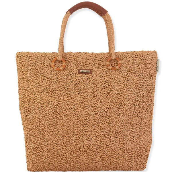 Madeleine | Natural Crochet Shoulder Tote | CE6547