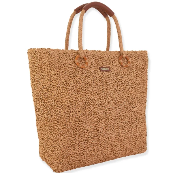 Madeleine | Natural Crochet Shoulder Tote | CE6547