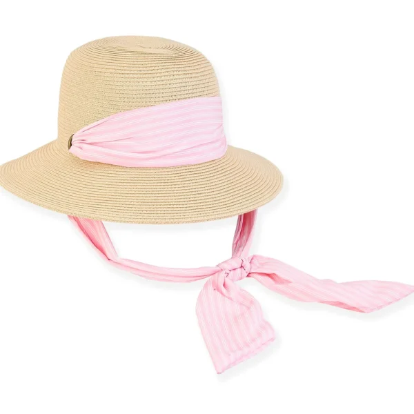 Madelyn | Young Girl Paper Straw Floppy Hat | HK467