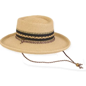 Maslin | Women's Paper Braid Gambler Hat | HH2933