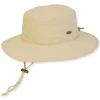 Men's Hats | Beige, Nylon Boonie, Brim 3" | Tidal Tom | HTT1254 A-ML