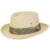 Men's Hats | Beige, Paper Straw Fedora, Brim 2.5" | Caribbean Joe | HCJ449 ML