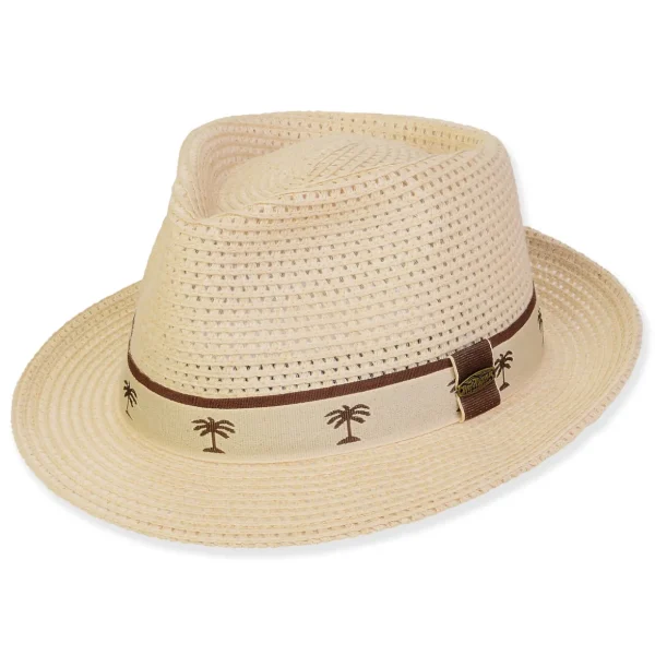 Men's Hats | Ivory, Polyester Fedora, Brim 2" | Tidal Tom | HTT1216 ML