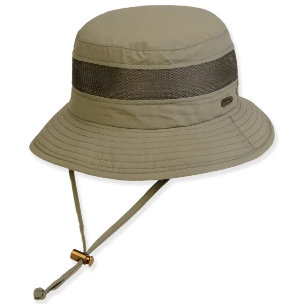 Men's Hats | Light Green, Nylon Bucket, Brim 2.5" | Tidal Tom | HTT1255 B-ML