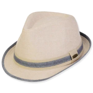 Men's Hats | Men's TT Cotton/Linen Fedora & Safari | Tidal Tom | HTT1208 ML