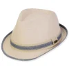 Men's Hats | Men's TT Cotton/Linen Fedora & Safari | Tidal Tom | HTT1208 XL