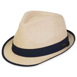 Men's Hats | Men's TT Cotton/Linen Fedora & Safari | Tidal Tom | HTT1207 ML