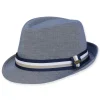 Men's Hats | Men's TT Cotton/Linen Fedora & Safari | Tidal Tom | HTT1176 B-ML