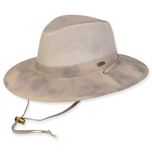 Men's Hats | Neutral, Nylon Safari, Brim 3.25" | Tidal Tom | HTT1253 XL