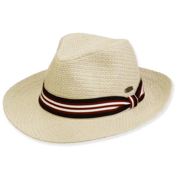 Men's Hats | Neutral, Paper Straw Safari, Brim 3" | Tidal Tom | HTT1223 XL