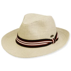 Men's Hats | Neutral, Paper Straw Safari, Brim 3" | Tidal Tom | HTT1223 ML