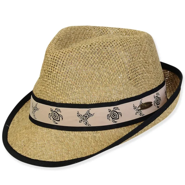 Men's Hats | Neutral, Paper Straw Fedora, Brim 2" | Tidal Tom | HTT1274 XL