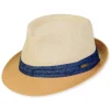 Men's Hats | Neutral, Paper Straw Fedora, Brim 2" | Tidal Tom | HTT1212 ML