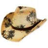 Men's Hats | Neutral, Paper Straw Western, Brim 3.5" | Tidal Tom | HTT1262