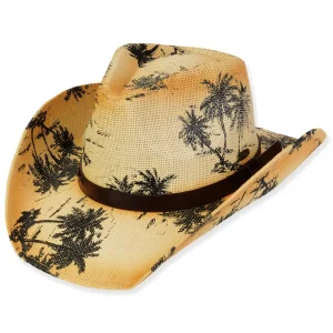 Men's Hats | Neutral, Paper Straw Western, Brim 3.5" | Tidal Tom | HTT1262