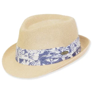 Men's Hats | Neutral, Polyester Fedora, Brim 1.5" | Tidal Tom | HTT1215 ML