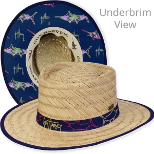 Men's Hats | Seagrass, Rush Straw Gambler, Brim 3" | Guy Harvey | HG936