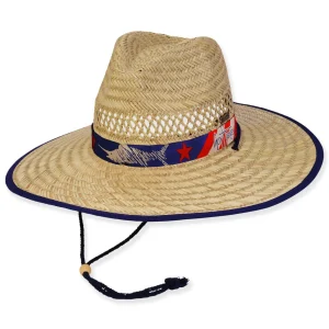 Men's Hats | Seagrass, Rush Straw Safari, Brim 4" | Guy Harvey | HG938