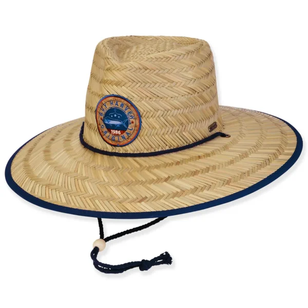 Men's Hats | Seagrass, Rush Straw Safari, Brim 4.5" | Guy Harvey | HG937