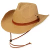 Men's Hats | Tan, Toyo Western, Brim 3.5" | Tidal Tom | HTT1263