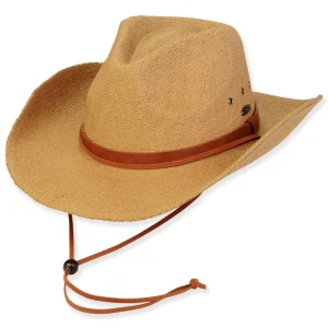 Men's Hats | Tan, Toyo Western, Brim 3.5" | Tidal Tom | HTT1263