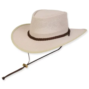 Men's Hats | Taupe, Polyester Safari, Brim 2.5" | Tidal Tom | HTT1250 A-ML
