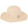 Mia | Young Girl Paper Straw Floppy Hat | HK476