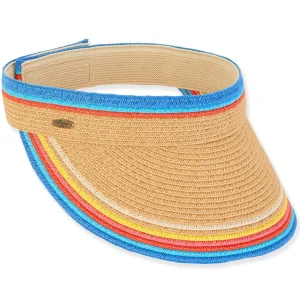 Mila | Women's Paper Straw Sun Visor | HCJ399