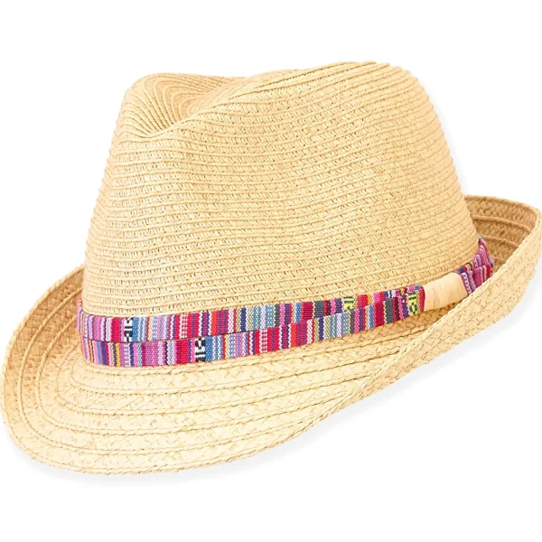 Mila | Young Girl Paper Braid Fedora Hat | HK455