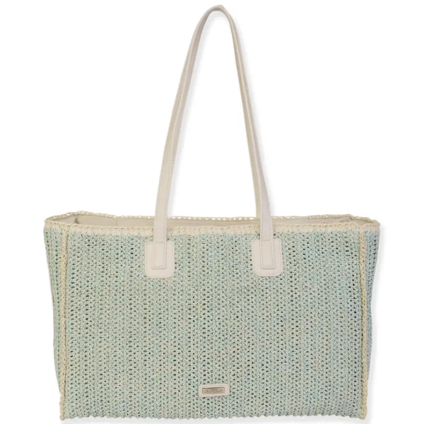Mint, Paper Straw Handbag | CE6656 B
