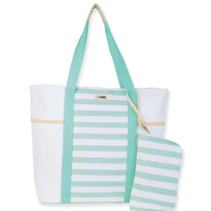 Mint, Paper Straw Shoulder Tote | CE6714 B