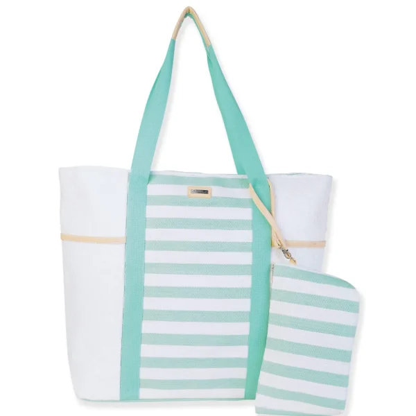 Mint, Paper Straw Shoulder Tote | CE6714 B