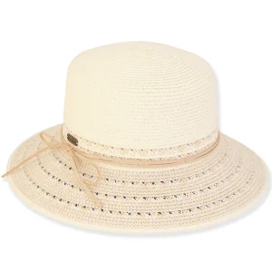 Morgan | Women's Paper Braid Bucket Hat | HH3104