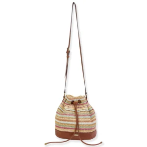 Multi, Poly Straw Crossbody | CE6631 B