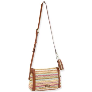 Multi, Poly Straw Crossbody | CE6630 B