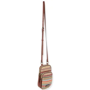 Multi, Poly Straw Crossbody | CE6632 B